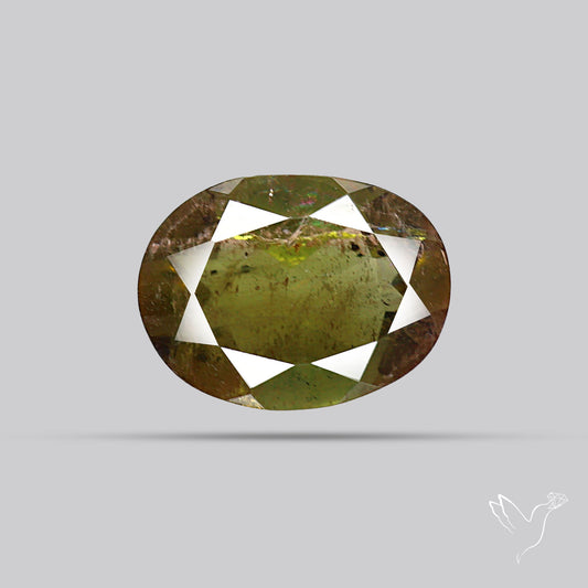 Faceted Andesine Gemstone Sunstone
