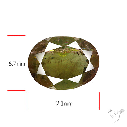Faceted Andesine Gemstone Sunstone