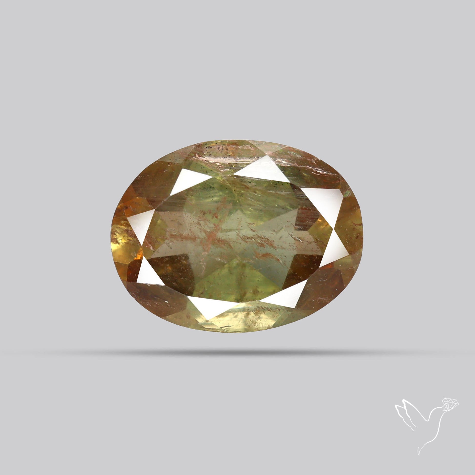 Faceted Andesine Gemstone Sunstone