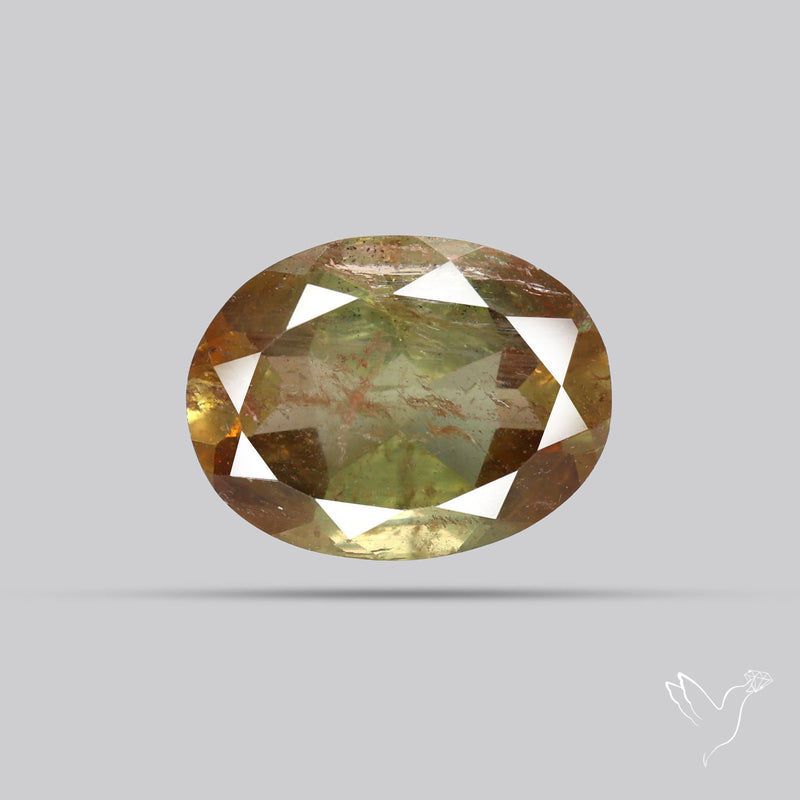 Faceted Andesine Gemstone Sunstone