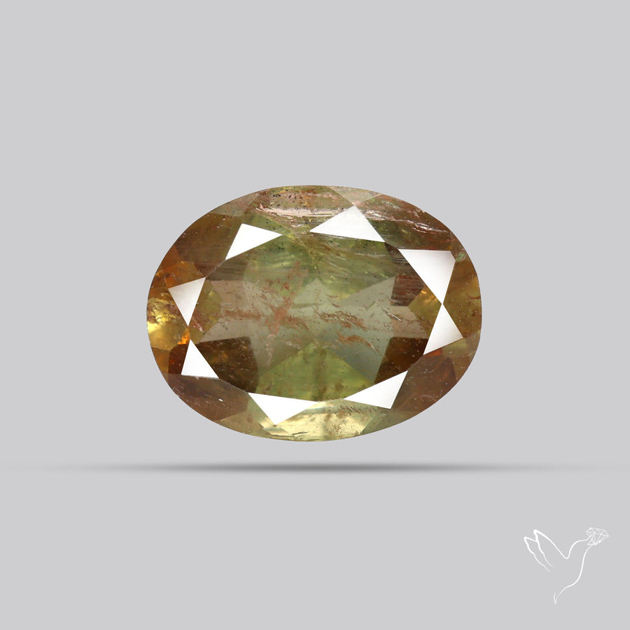 Faceted Andesine Gemstone Sunstone