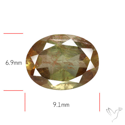 Faceted Andesine Gemstone Sunstone