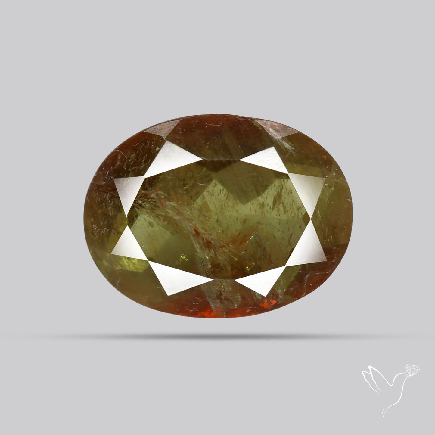 Faceted Andesine Gemstone Sunstone