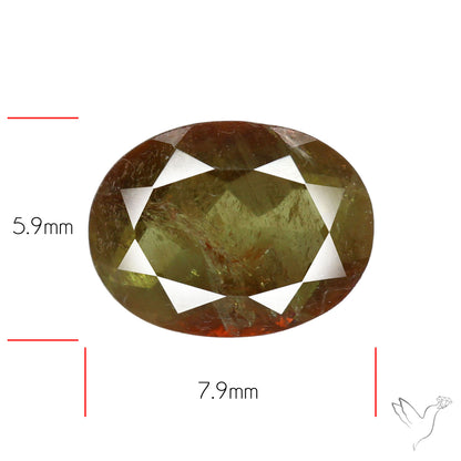 Faceted Andesine Gemstone Sunstone