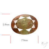 Faceted Andesine Gemstone Sunstone