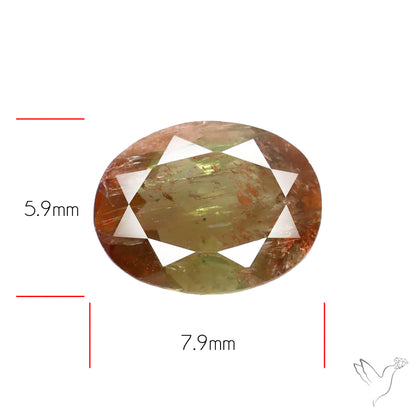 Faceted Andesine Gemstone Sunstone