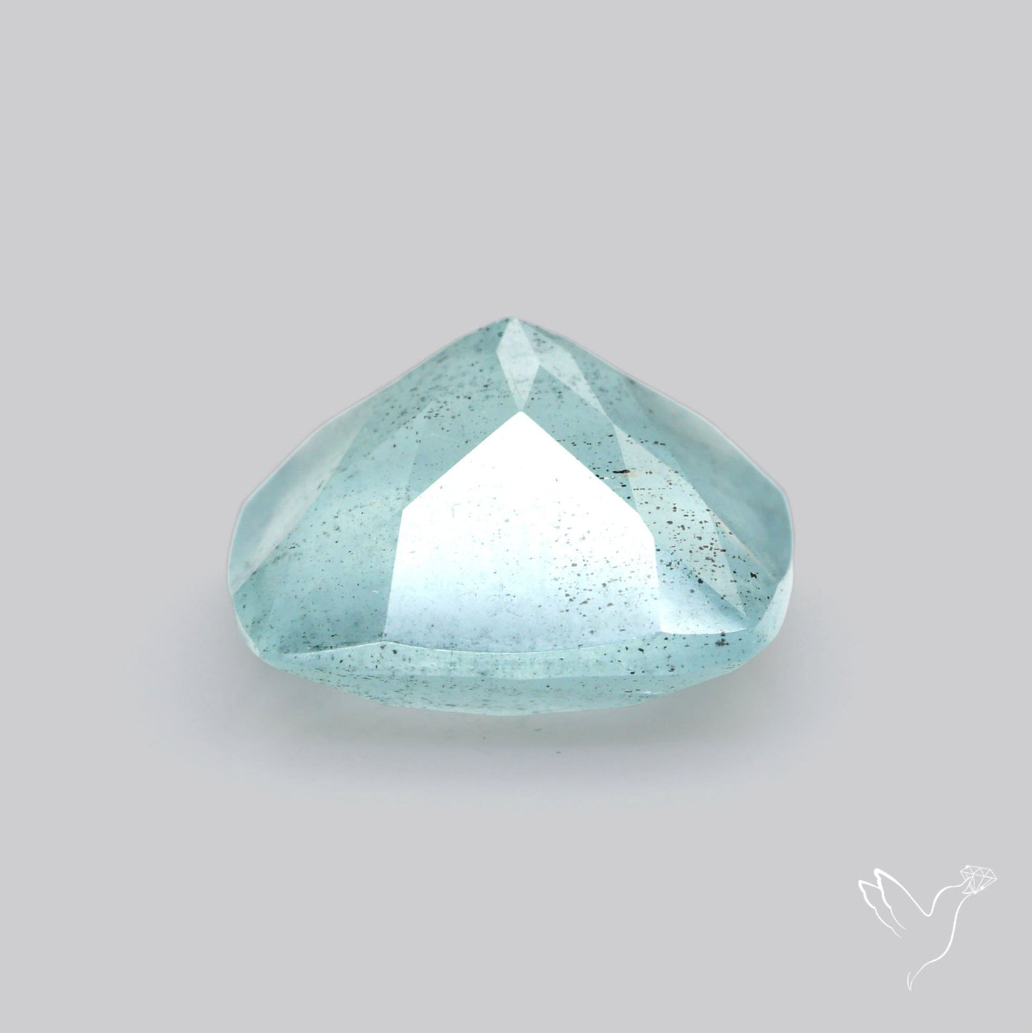 Faceted Moss Aquamarine