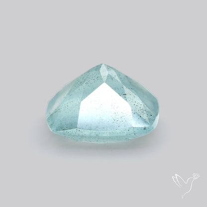 Faceted Moss Aquamarine
