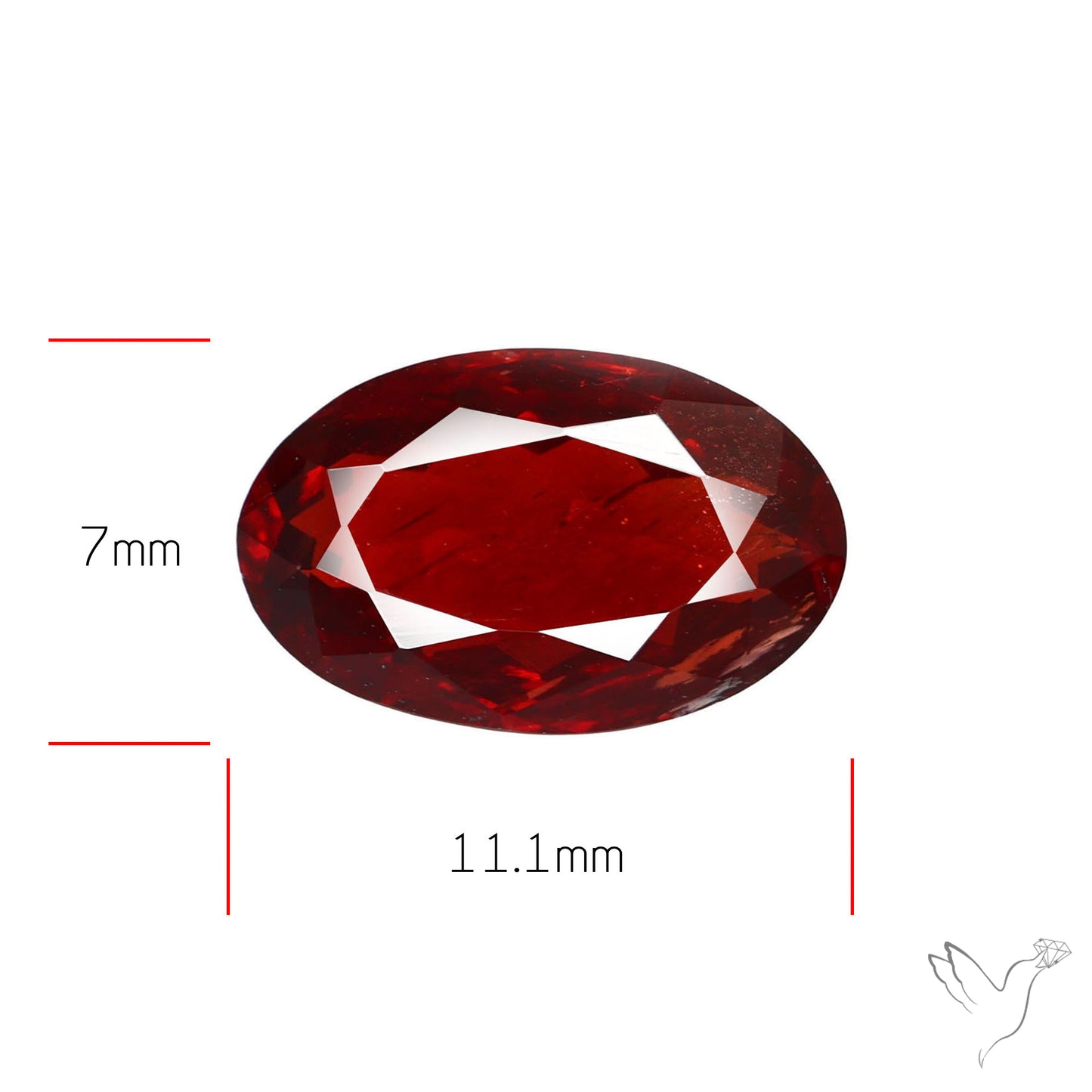 Faceted Spessartite Garnet Rare Orange Garnet Gemstone