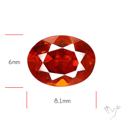 Faceted Spessartite Garnet Rare Orange Garnet Gemstone