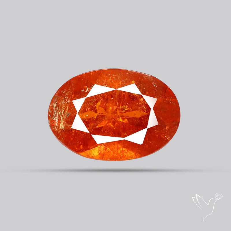 Faceted Spessartite Garnet Rare Orange Garnet Gemstone