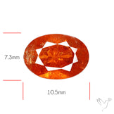 Faceted Spessartite Garnet Rare Orange Garnet Gemstone
