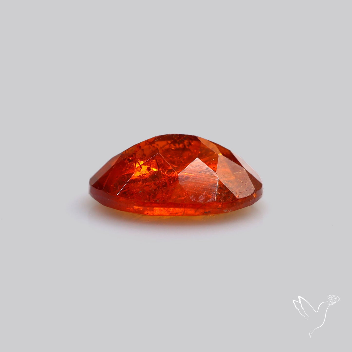 Faceted Spessartite Garnet Rare Orange Garnet Gemstone