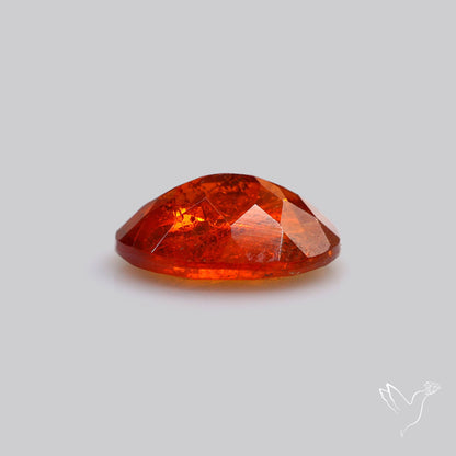 Faceted Spessartite Garnet Rare Orange Garnet Gemstone