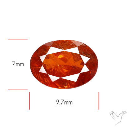 Faceted Spessartite Garnet Rare Orange Garnet Gemstone