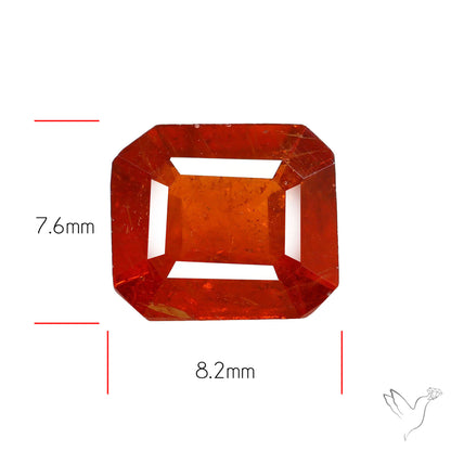 Faceted Spessartite Garnet Rare Orange Garnet Gemstone