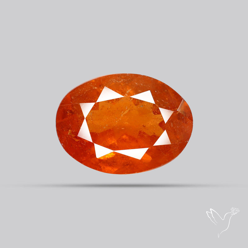 Faceted Spessartite Garnet Rare Orange Garnet Gemstone