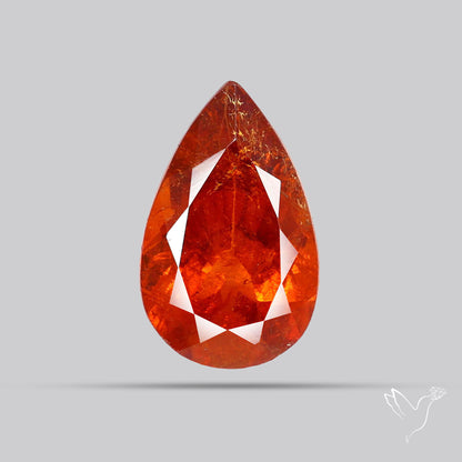Faceted Spessartite Garnet Rare Orange Garnet Gemstone
