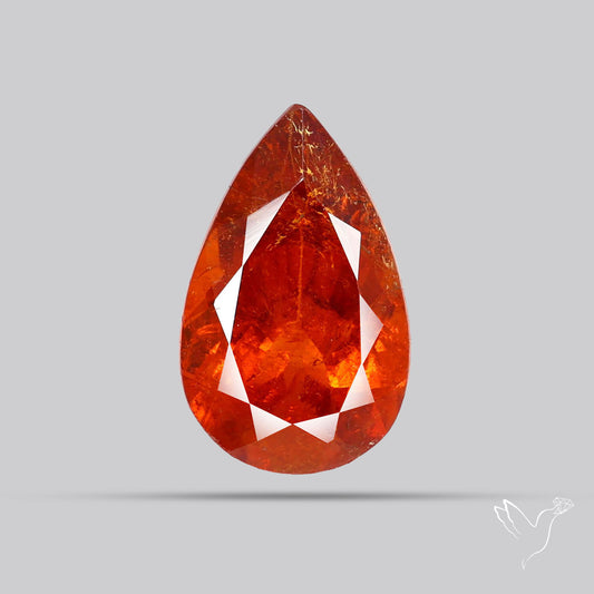 Faceted Spessartite Garnet Rare Orange Garnet Gemstone
