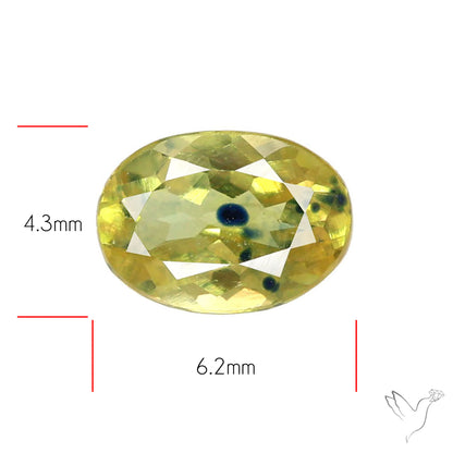 Faceted Songea Sapphire Small