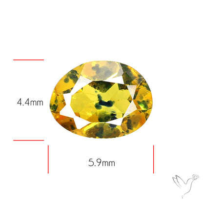 Faceted Songea Sapphire Small