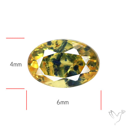 Faceted Songea Sapphire Small