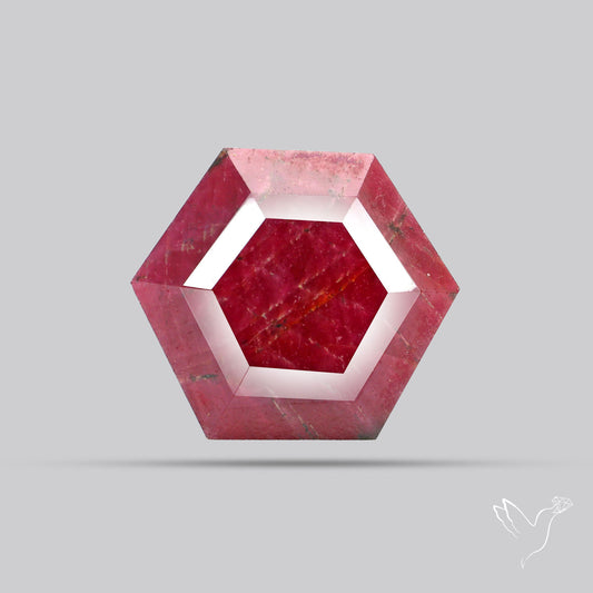 Portrait Cut Indian Ruby Faceted