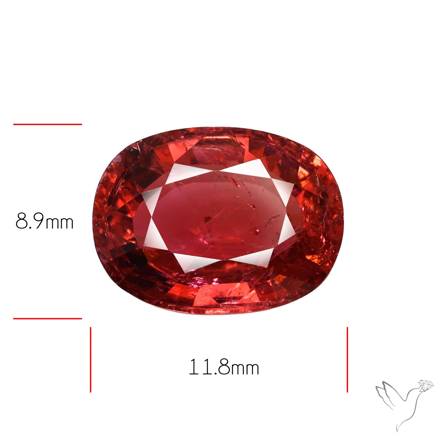 Faceted Rubellite Pink Tourmaline