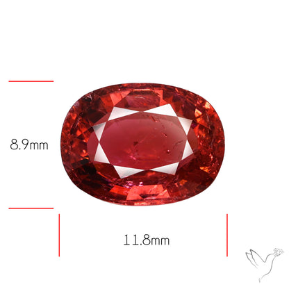 Faceted Rubellite Pink Tourmaline