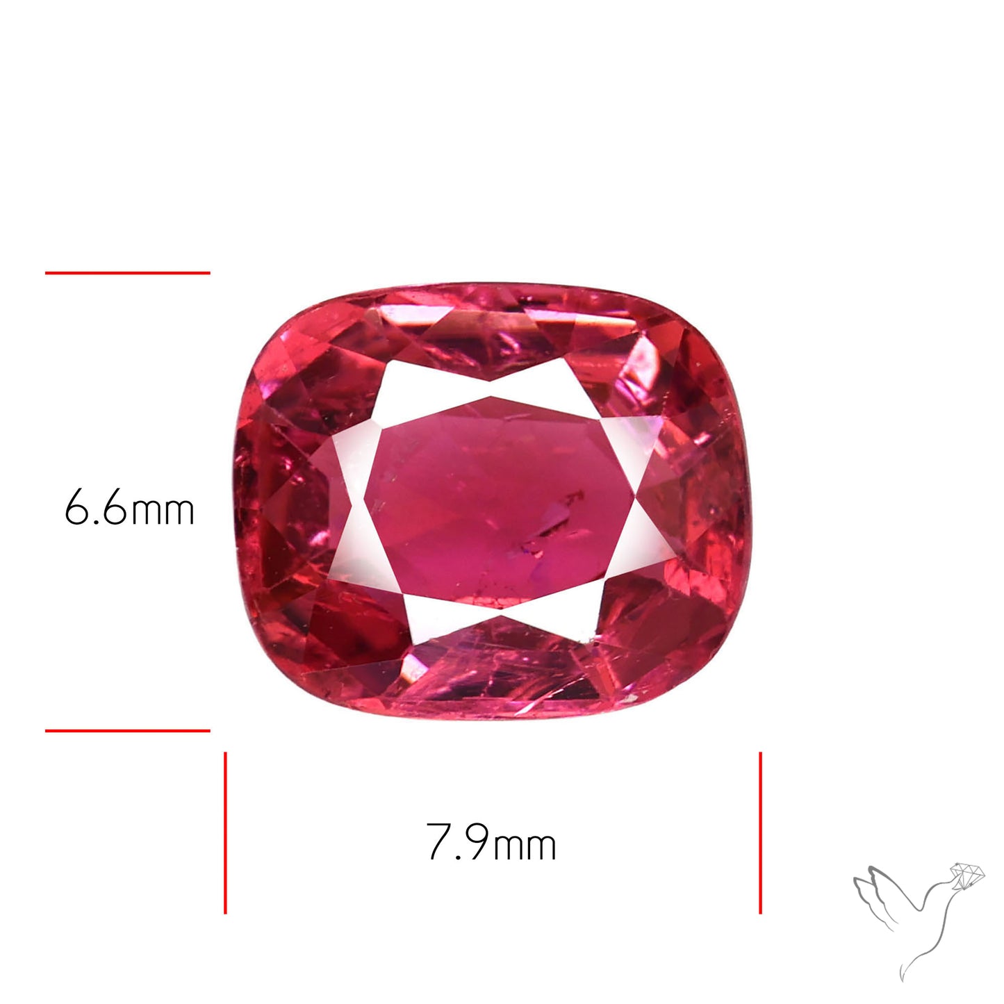 Faceted Rubellite Pink Tourmaline