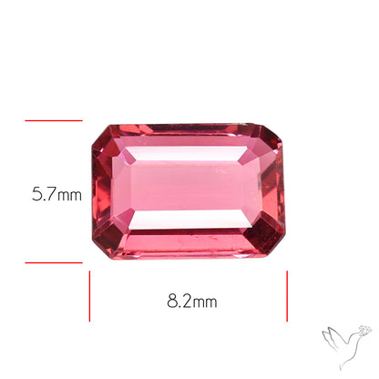Faceted Rubellite Pink Tourmaline