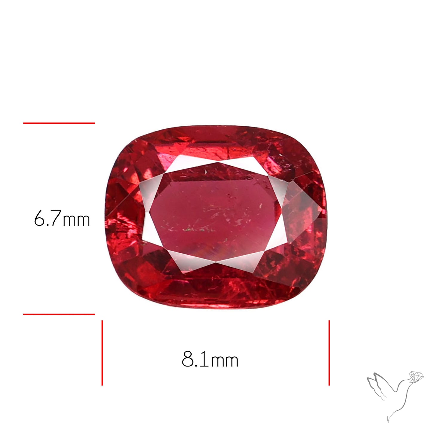 Faceted Rubellite Pink Tourmaline