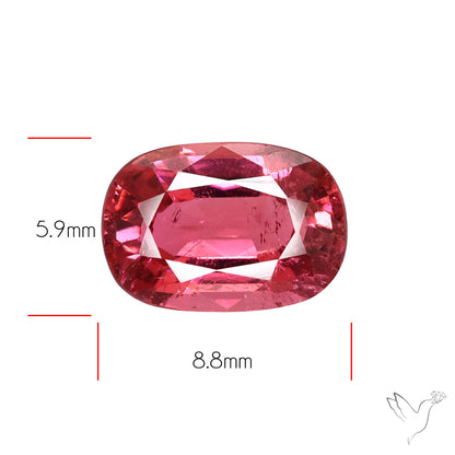 Faceted Rubellite Pink Tourmaline