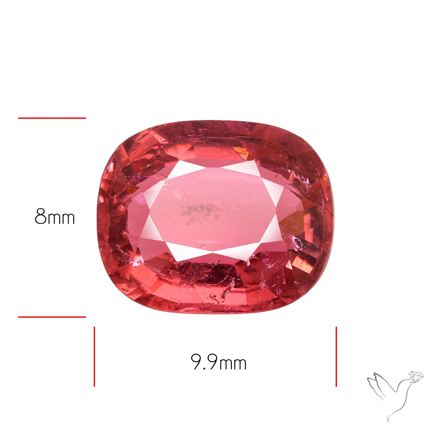 Faceted Rubellite Pink Tourmaline