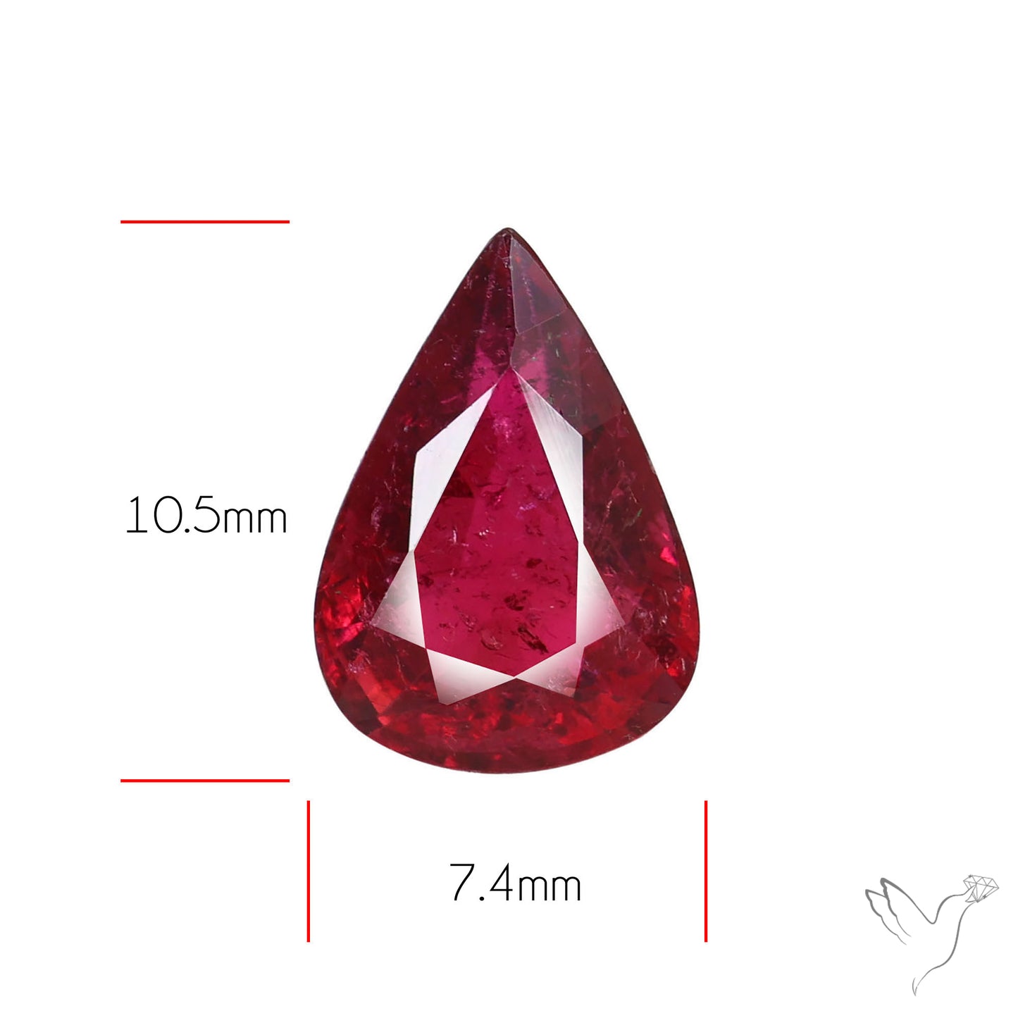 Faceted Rubellite Pink Tourmaline