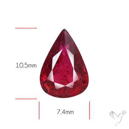 Faceted Rubellite Pink Tourmaline