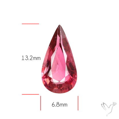 Faceted Rubellite Pink Tourmaline