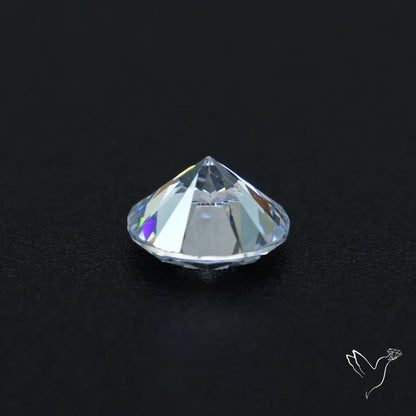 Faceted White Cubic Zirconia
