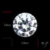 Faceted White Cubic Zirconia
