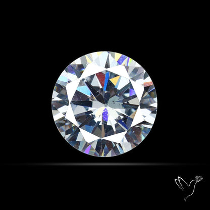 Faceted White Cubic Zirconia