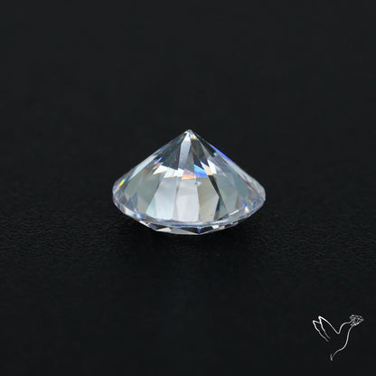 Faceted White Cubic Zirconia