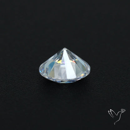 Faceted White Cubic Zirconia