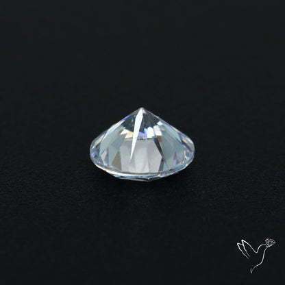 Faceted White Cubic Zirconia