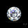 Faceted White Cubic Zirconia