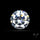 Faceted White Cubic Zirconia