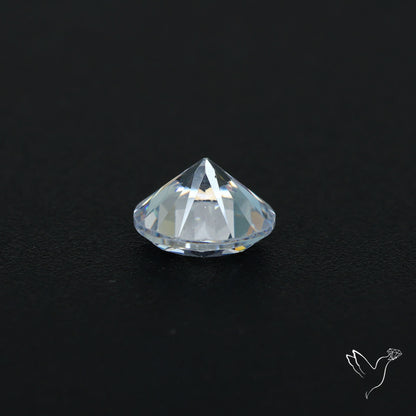 Faceted White Cubic Zirconia