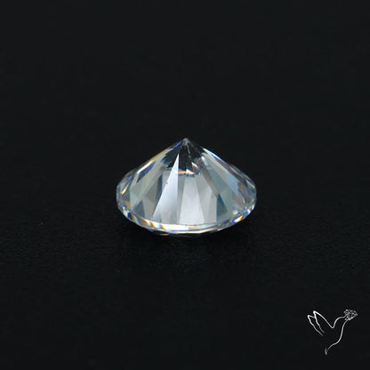 Faceted White Cubic Zirconia
