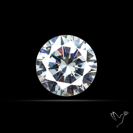 Faceted White Cubic Zirconia