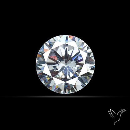 Faceted White Cubic Zirconia