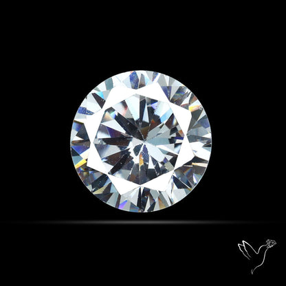 Faceted White Cubic Zirconia